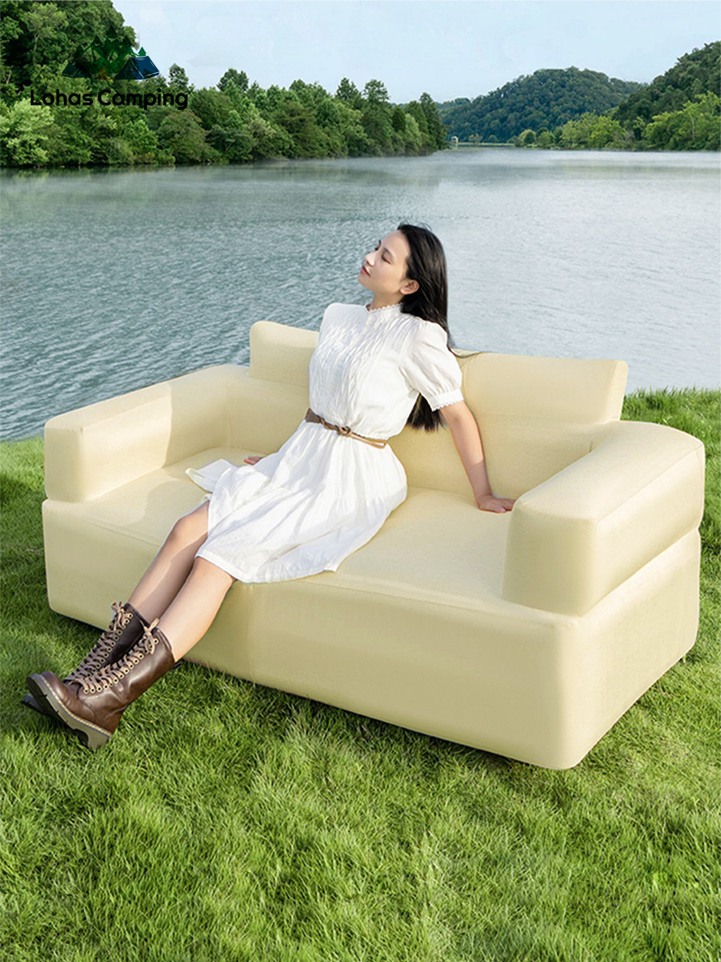 Lohascamping 야외 공기 소파, 공기 소파,  - Outdoor Camping Loveseat 리뷰 및 가격