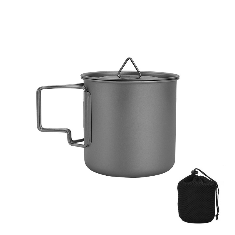 접이식 손잡이가 있는 티타늄 캠핑 머그, 가벼운 휴대용 - Outdoor Camping Kitchen Table 리뷰 및 가격