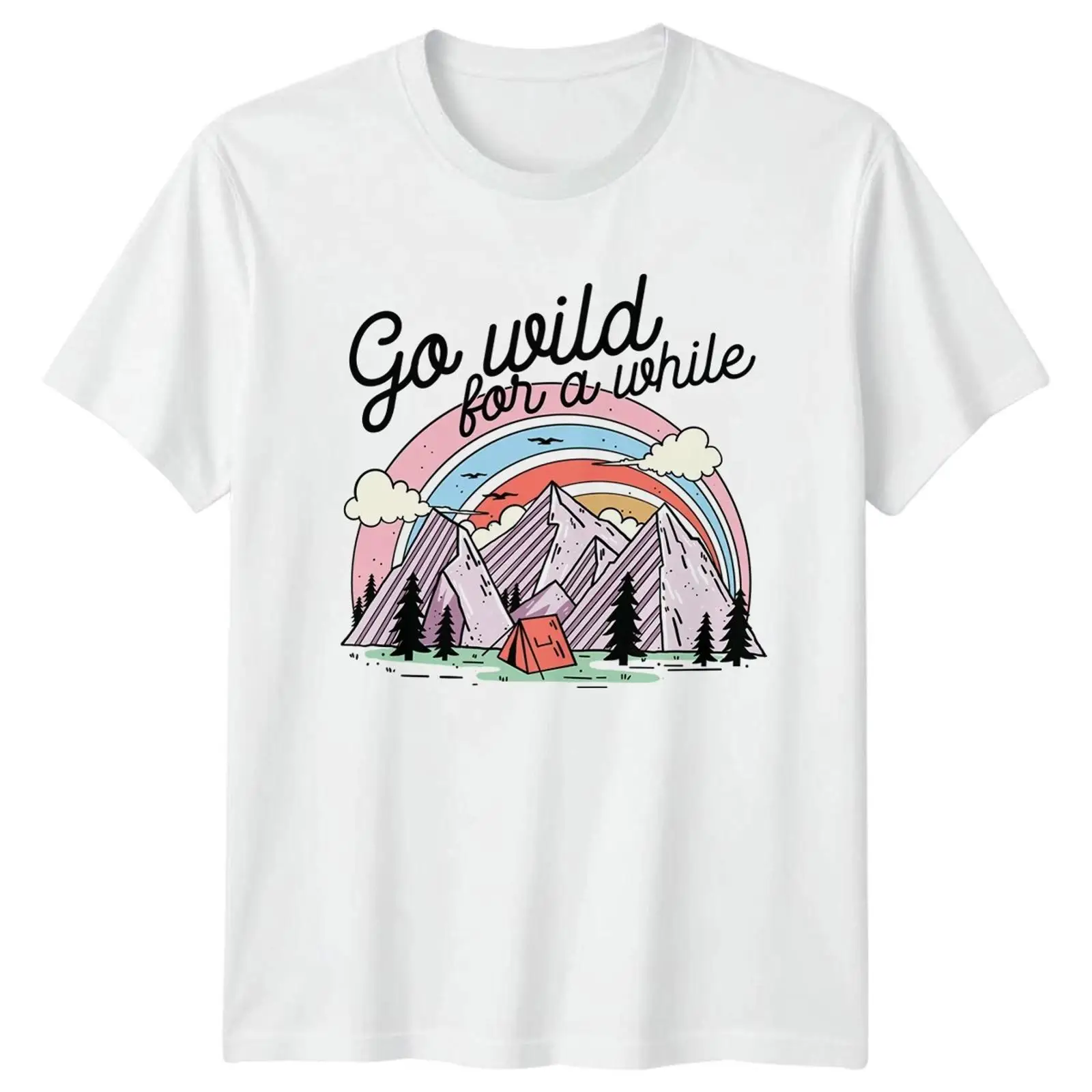 Go Wild For A While 티셔츠 베르그 캠핑 - Outdoor Und Camping 리뷰 및 가격