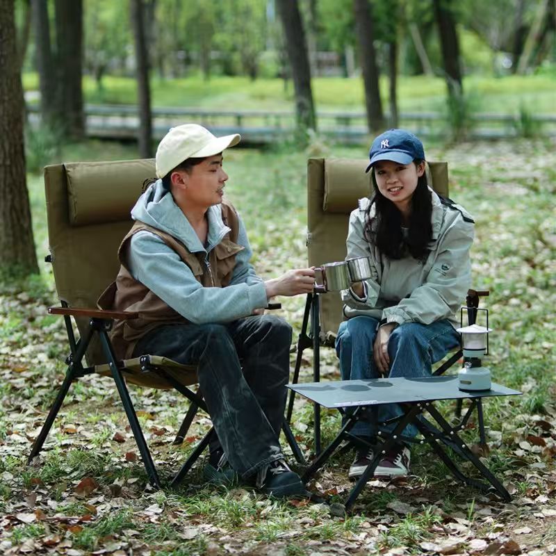 접이식 하이백 비치 캠핑 의자 4단계 조절 가능 철제  - Outdoor Camping Loveseat 리뷰 및 가격