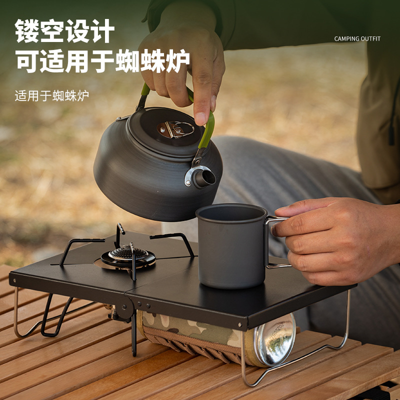 블랙 접이식 내열 캠핑 테이블 휴대용 경량 캠프 테이블 - Outdoor Camping Cooking Table 리뷰 및 가격
