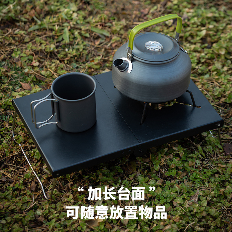 블랙 접이식 내열 캠핑 테이블 휴대용 경량 캠프 테이블 - Outdoor Camping Cooking Table 리뷰 및 가격