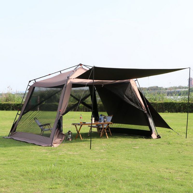 자동 텐트 야외용 알루미늄 합금 접이식 휴대용 캠핑 비 - Outdoor Camping Mosquito Net 리뷰 및 가격