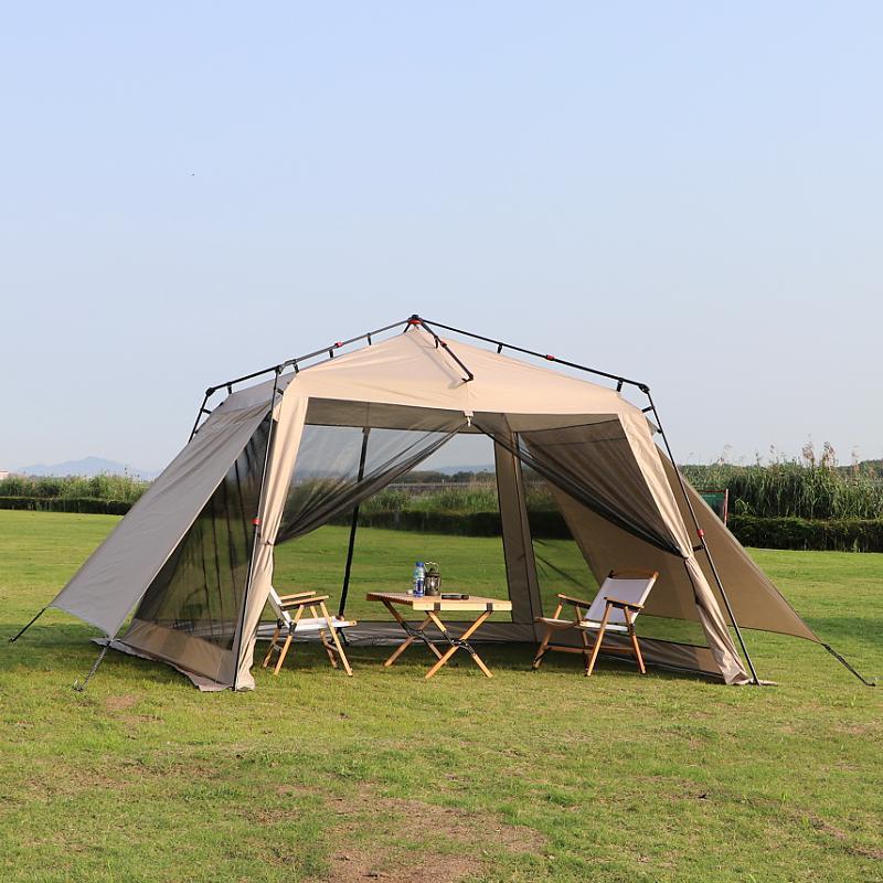 자동 텐트 야외용 알루미늄 합금 접이식 휴대용 캠핑 비 - Outdoor Camping Mosquito Net 리뷰 및 가격