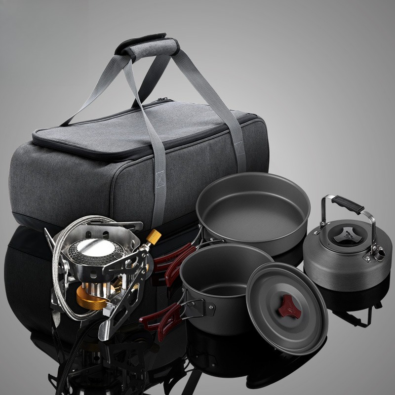 휴대용 분리형 가스 스토브 조리기구 세트 (2~3인용) - Outdoor Camping Stove 리뷰 및 가격