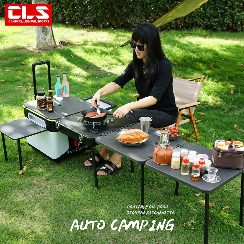 휴대용 이동식 캠핑 키친 테이블, 접이식 야외 조리대  - Outdoor Camping Folding Storage Box 리뷰 및 가격