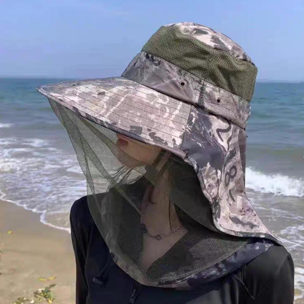 모기 모자 메쉬망 얼굴 목 보호 낚시 모자 벌레 퇴치  - Outdoor Camping Mosquito Net 리뷰 및 가격