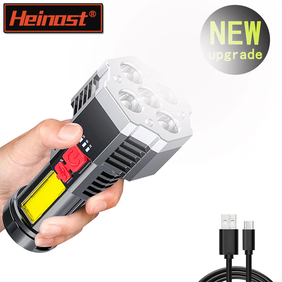 5 LED 고출력 LED 손전등 측면 조명이 있는 충전 - Outdoor Camping Adventures 리뷰 및 가격