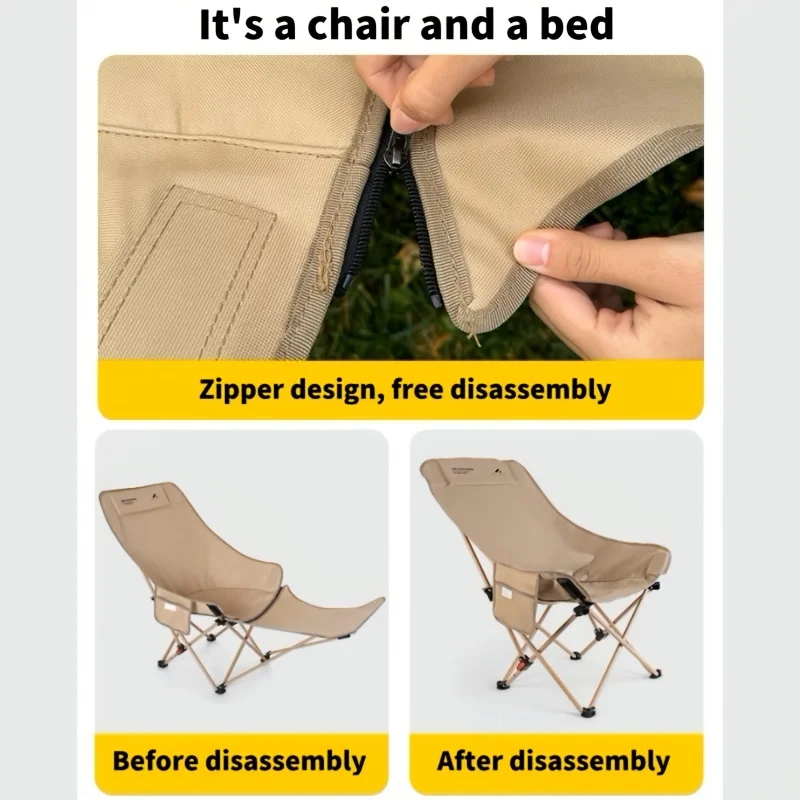 캠핑, 낚시 및 야외 휴식을 위한 휴대용 조절식 접이식 - Outdoor Camping Loveseat 리뷰 및 가격