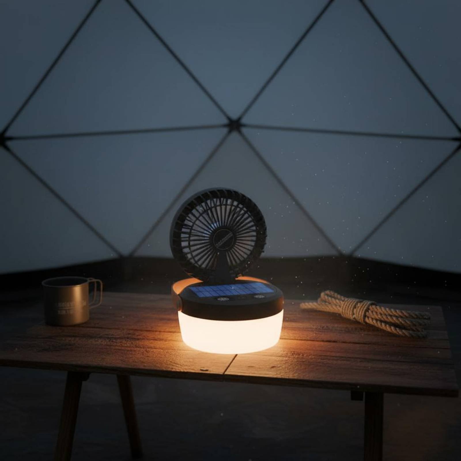 태양광 캠핑 팬 랜턴 접이식 디자인 3중 기능 캠프 랜 - Outdoor Camping Gear 리뷰 및 가격