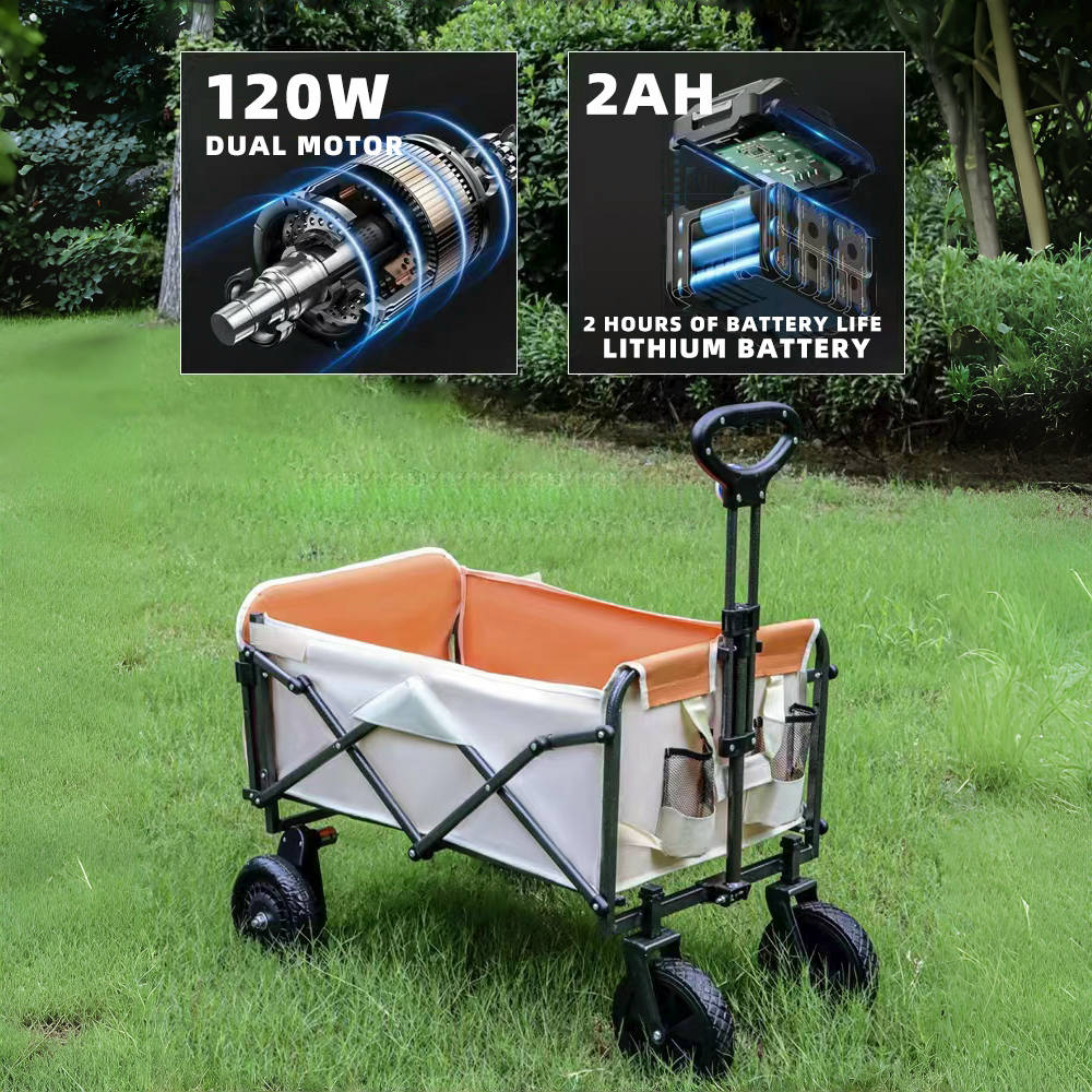 전동 캠핑 웨건 카트 접이식 2000mAh 전동 보조  - Outdoor Camping Furniture 리뷰 및 가격