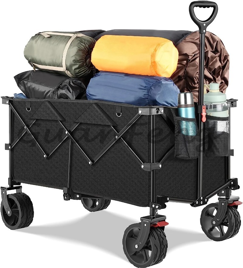 다용도 접이식 스테이션 왜건, 탄력 있는 손잡이, 해변 - Outdoor Camping Vehicle Wagon 리뷰 및 가격