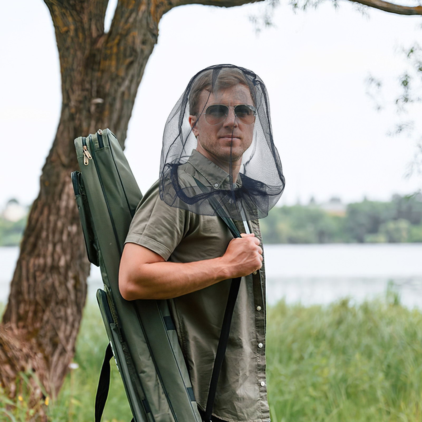 모기 방지 헤드 네트 2개 세트, 보호용 메쉬 모자,  - Outdoor Camping Mosquito Net 리뷰 및 가격