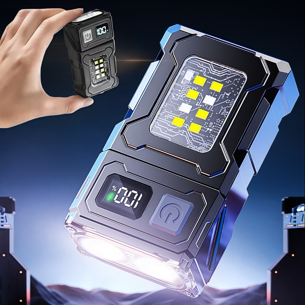 충전식 미니 LED 손전등 마그네틱 클립형 작업등 키체 - Outdoor Camping Hiking 리뷰 및 가격