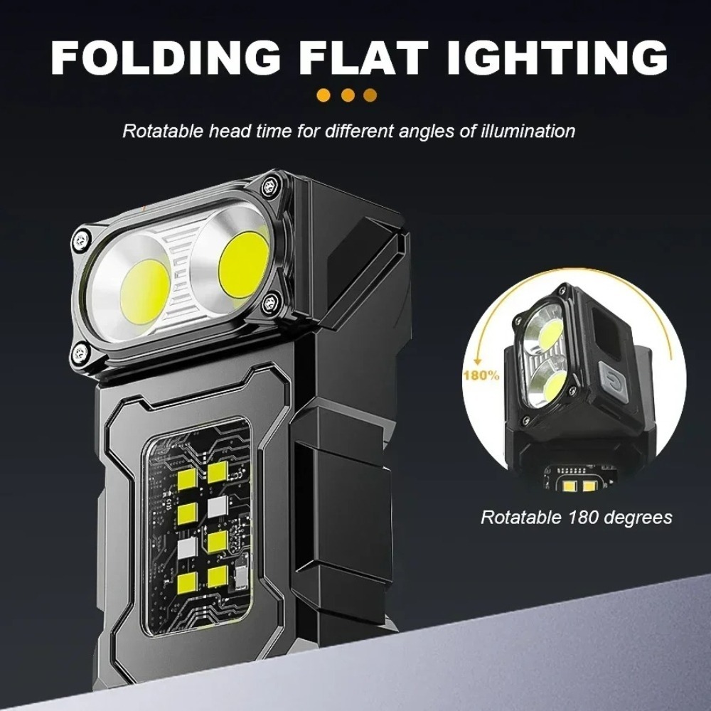 충전식 미니 LED 손전등 마그네틱 클립형 작업등 키체 - Outdoor Camping Hiking 리뷰 및 가격