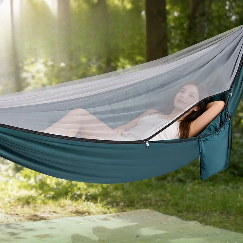 모기장이 있는 경량 캠핑 해먹 270x140cm 야외  - Outdoor Camping Mosquito Net 리뷰 및 가격
