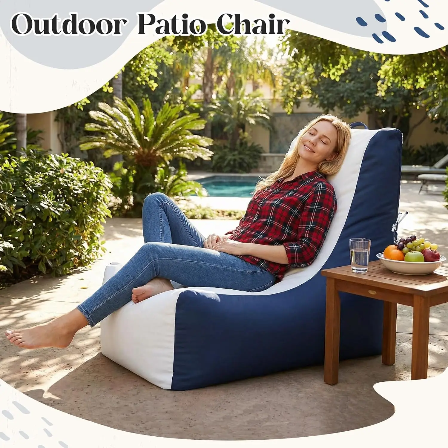 1개 보트용 빈백 의자 라운지 방수 야외용 해양 빈백  - Outdoor Camping Lounge Chairs 리뷰 및 가격