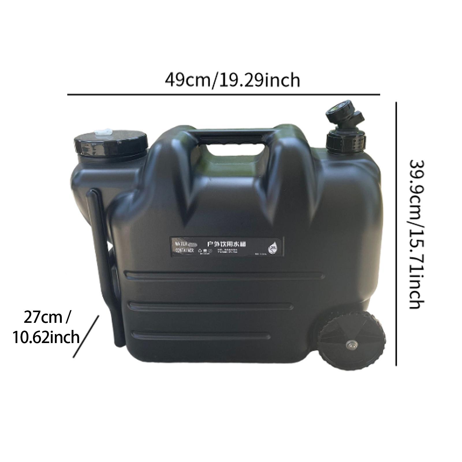 캠핑용 물통 28L 휴대용 PE 물탱크, 수도꼭지와 바 - Outdoor Camping Water Jug 리뷰 및 가격