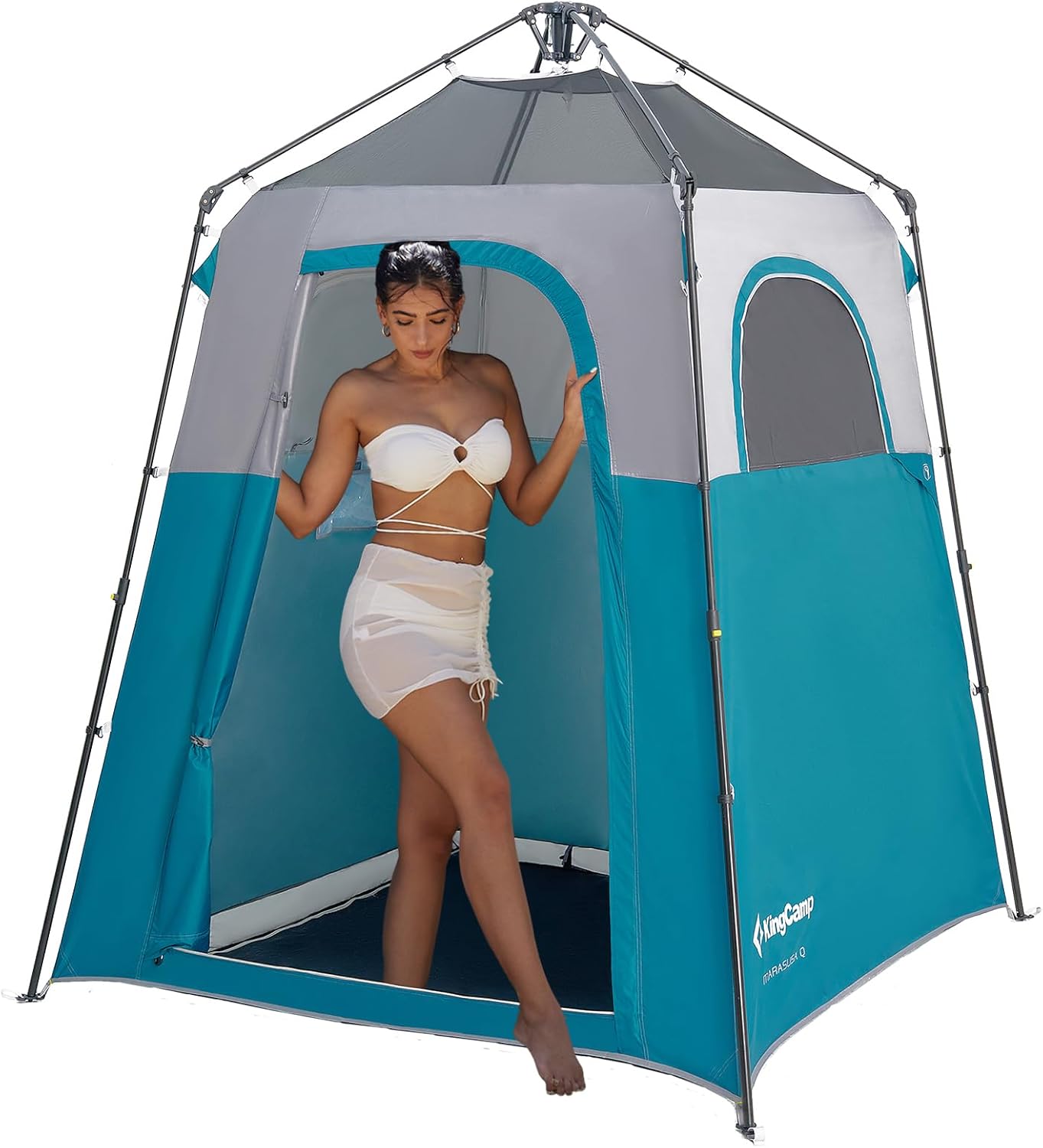 휴대용 개인 샤워 텐트, 견고하고 넓은 바닥이 있는 쉼 - Outdoor Und Camping 리뷰 및 가격