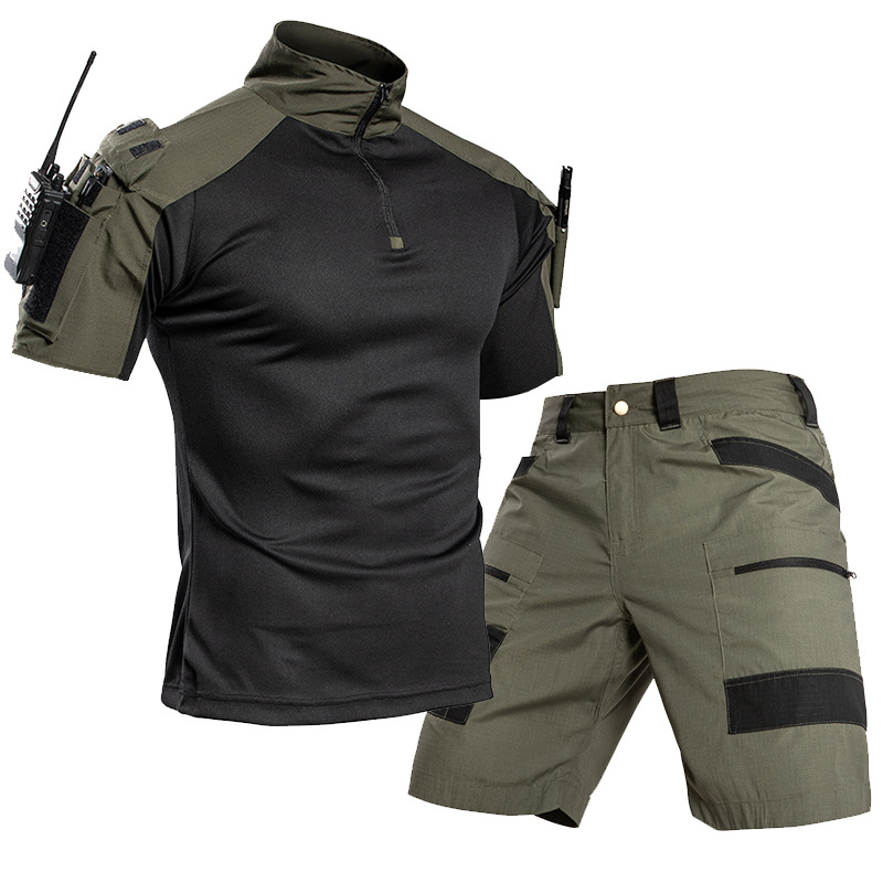 남성용 아웃도어 속건 택티컬 티셔츠 세트 하프집 티셔츠 - Outdoor Camping Hiking 리뷰 및 가격