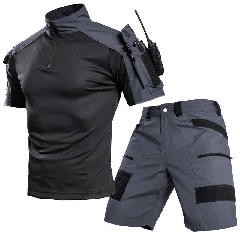 남성용 아웃도어 속건 택티컬 티셔츠 세트 하프집 티셔츠 - Outdoor Camping Hiking 리뷰 및 가격
