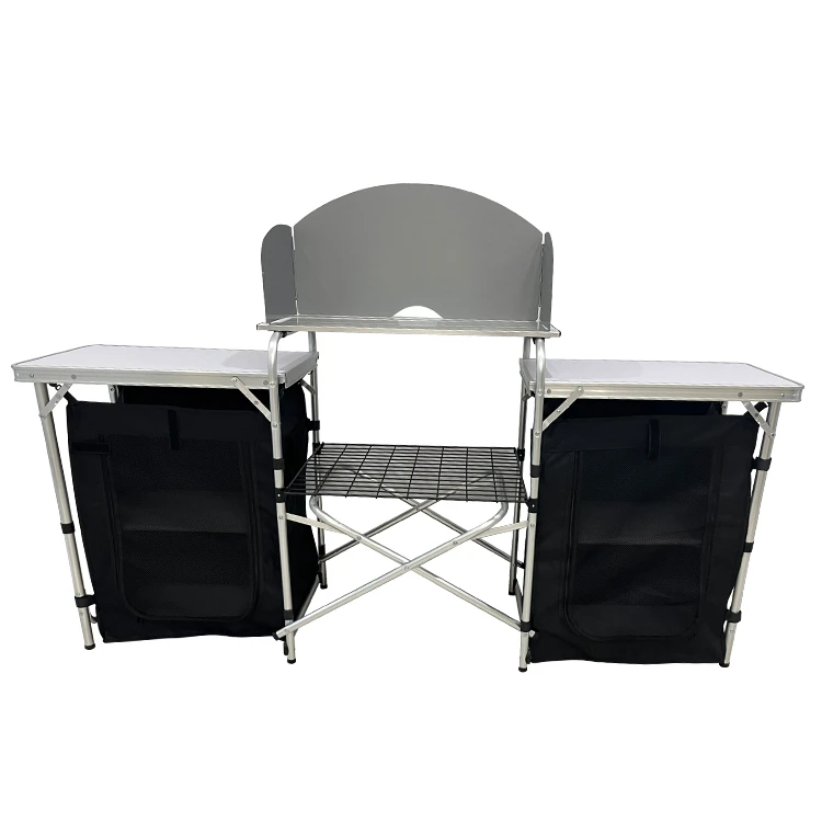 야외 캠핑용 알루미늄 휴대용 접이식 조리대 테이블 - Outdoor Camping Cooking Table 리뷰 및 가격