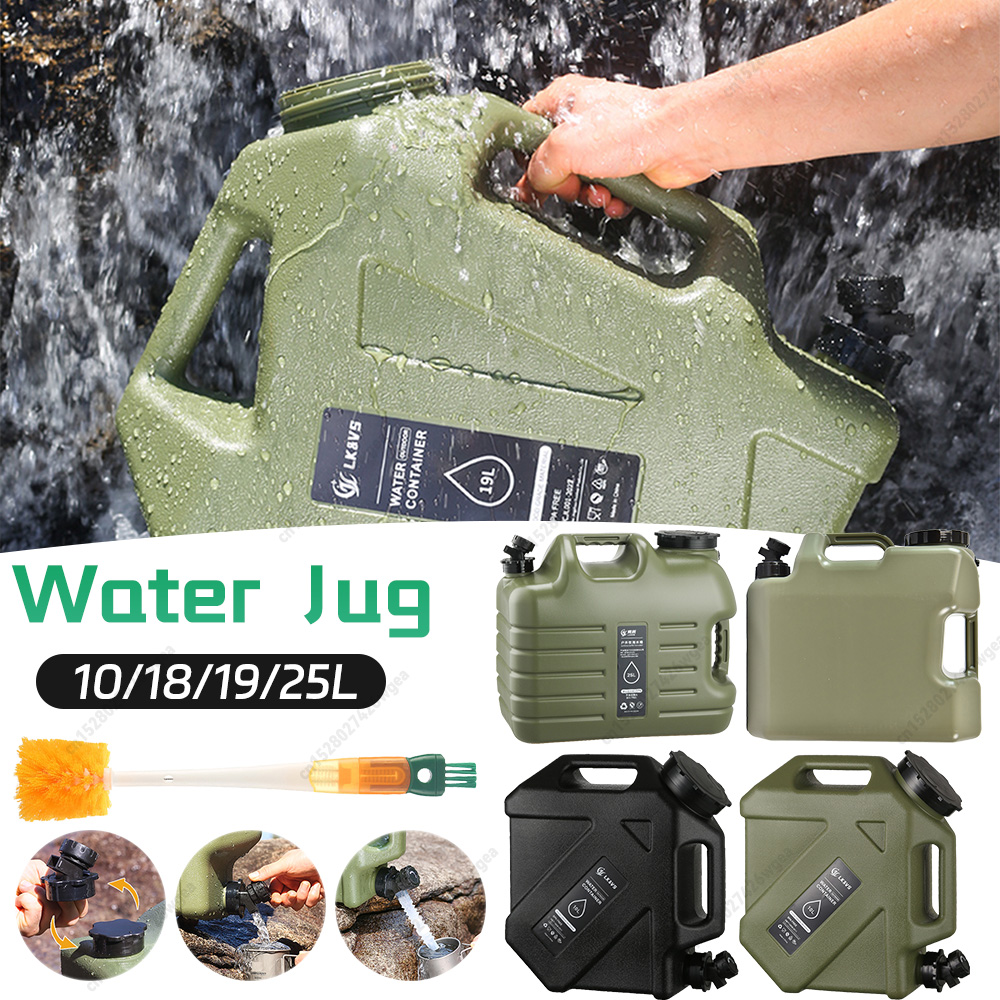 10/18/19/25L 캠핑 물 주전자 수도꼭지 운전  - Outdoor Camping Water Jug 리뷰 및 가격