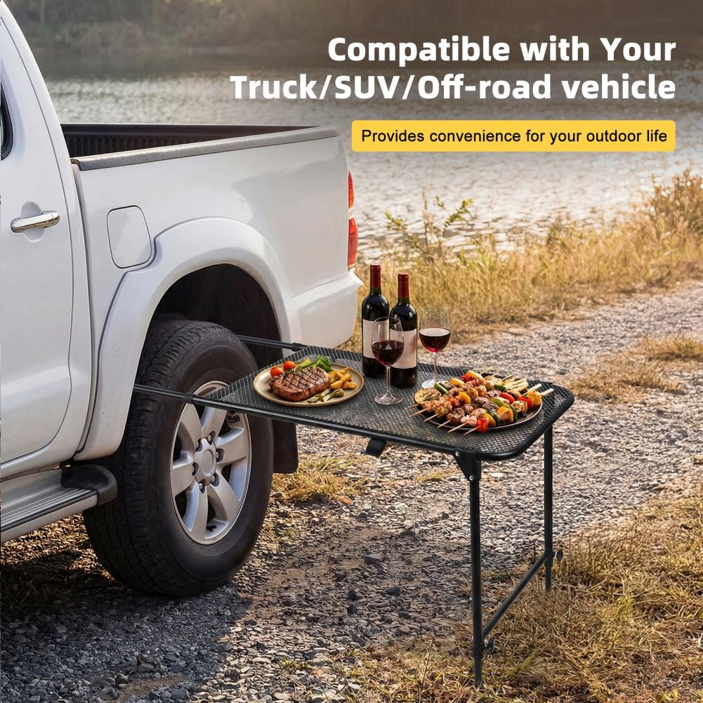 타이어 장착 캠핑 데스크, 테일게이트 파티, 피크닉,  - Outdoor Camping Cooking Table 리뷰 및 가격