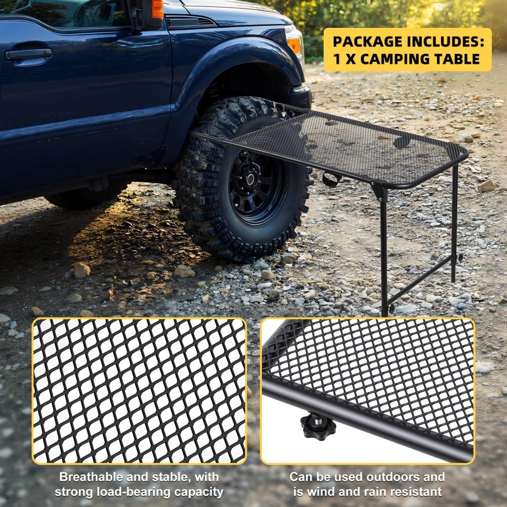 타이어 장착 캠핑 데스크, 테일게이트 파티, 피크닉,  - Outdoor Camping Cooking Table 리뷰 및 가격